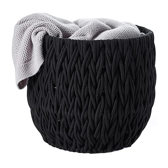 Baum Vertical Weave Round Rope Basket