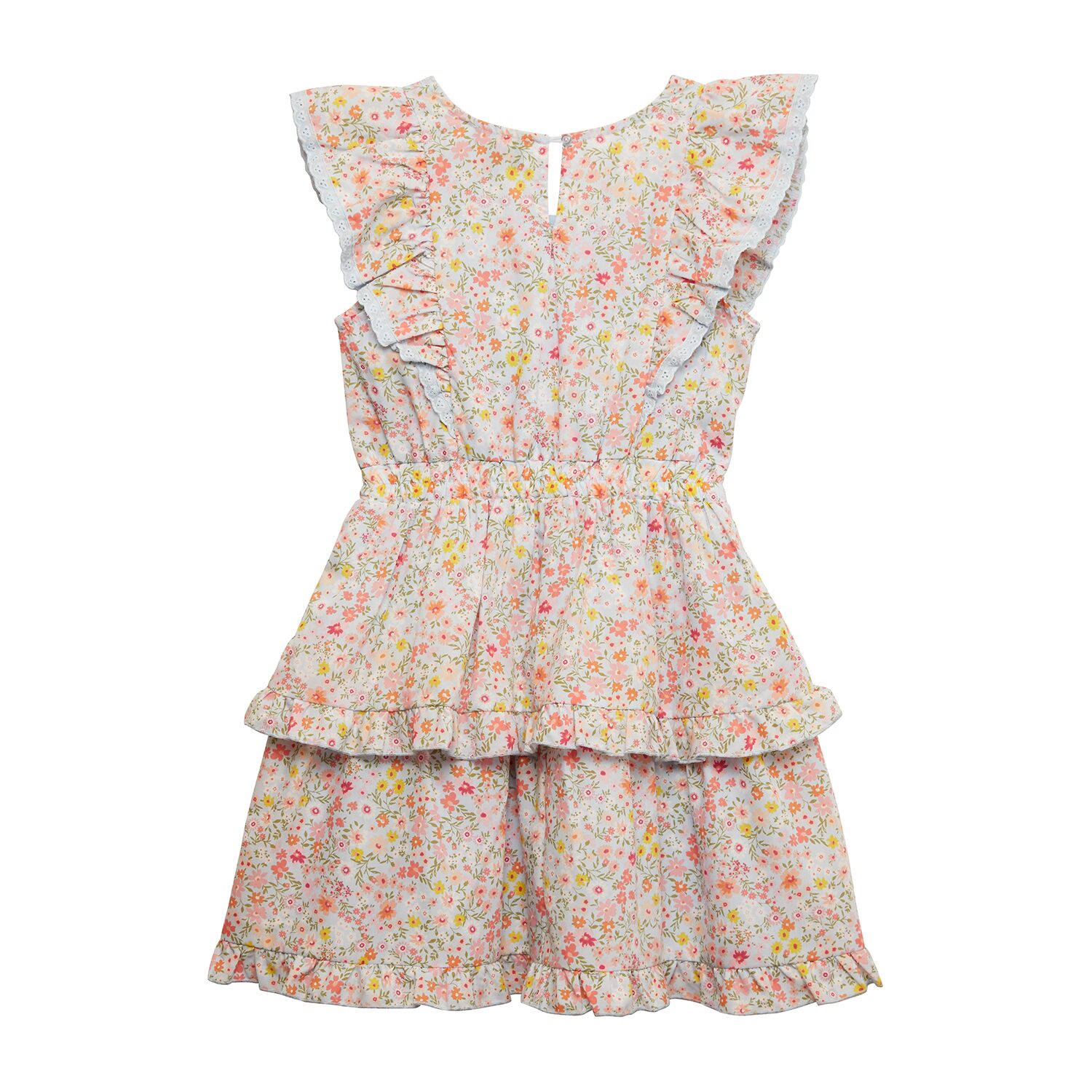 Knit Works Big Kid Girls Short Sleeve Ruffled A-Line Dress