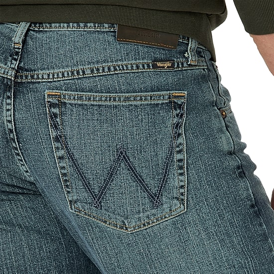 Wrangler® Mens Stretch Straight Leg Relaxed Fit Jean