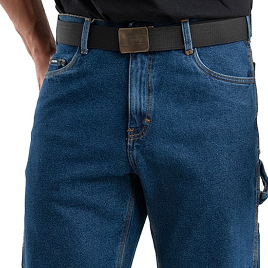Berne Heritage Lined Dungaree Mens Regular Fit Straight Leg Carpenter Jean