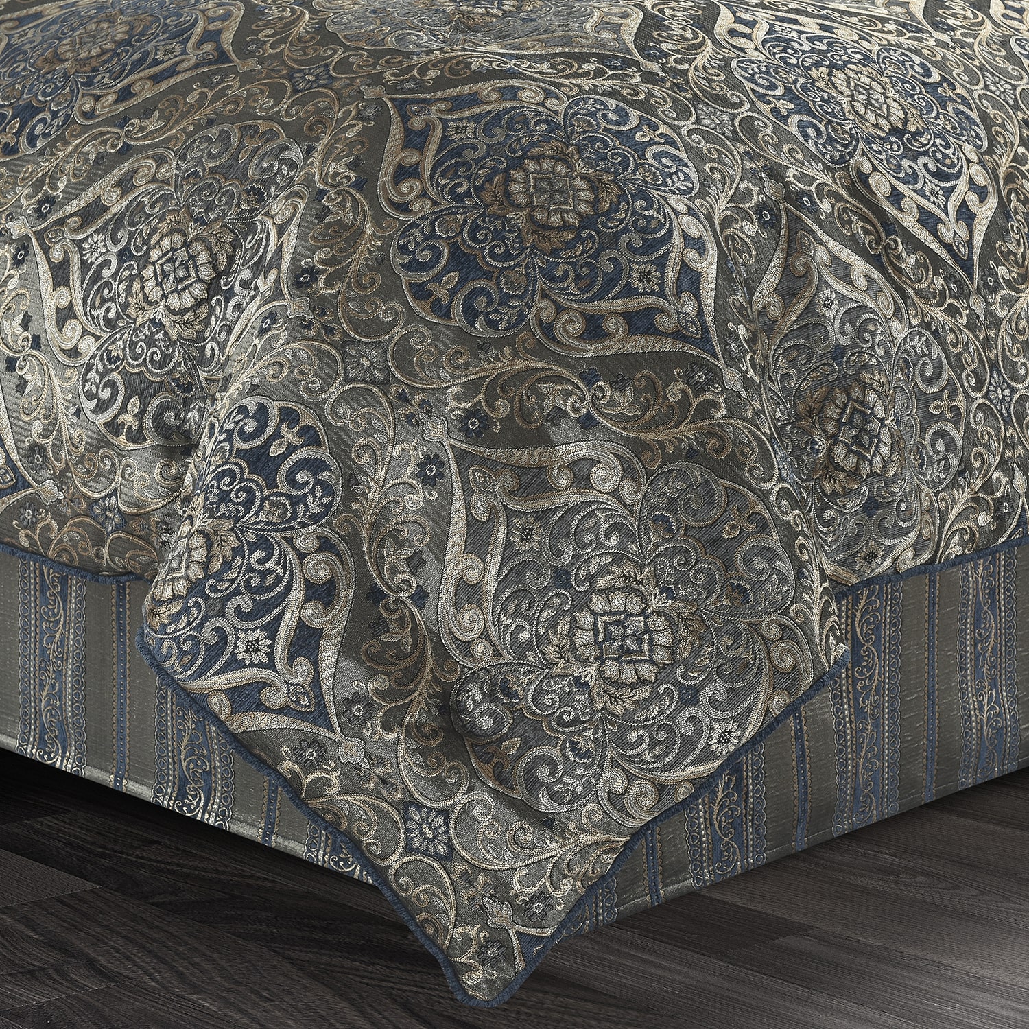 Queen Street Wallace Blue 4-pc. Jacquard Extra Weight Comforter Set