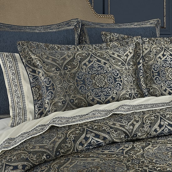Queen Street Wallace Blue 4-pc. Jacquard Extra Weight Comforter Set