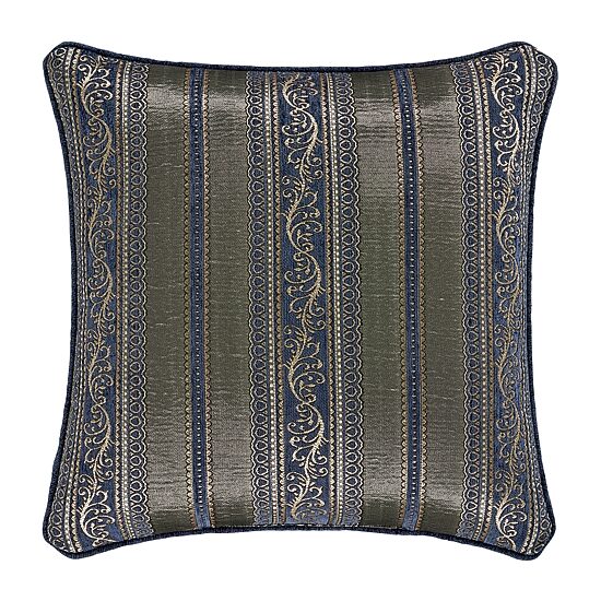 Queen Street Wallace Blue Square Throw Pillow