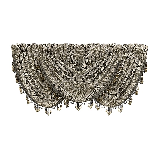 Queen Street Terra Rod Pocket Waterfall Valance