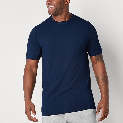 Xersion Xtreme Mens Crew Neck Short Sleeve Active Big and Tall T-Shirt, 4x-large, Blue