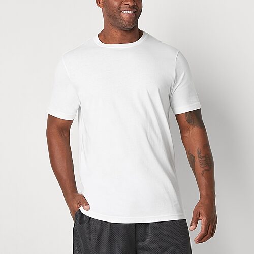Xersion Xtreme Mens Crew Neck Short Sleeve Active T-Shirt, 4x-large Tall, White