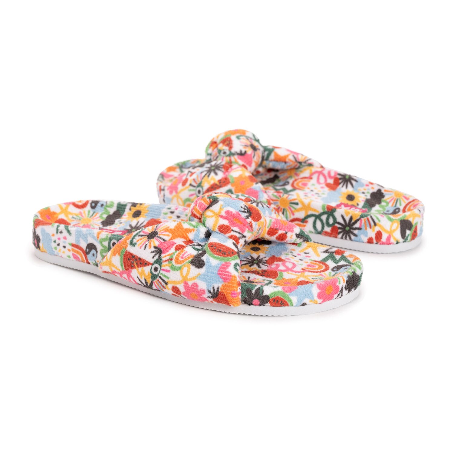 Muk Luks Womens Memory Foam Slip-On Slippers