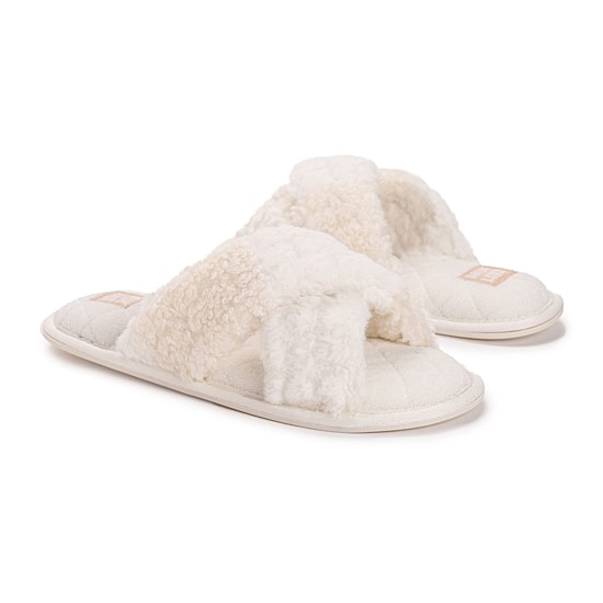 Muk Luks Womens Memory Foam Slip-On Slippers
