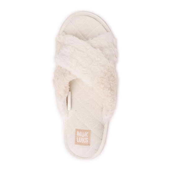 Muk Luks Womens Memory Foam Slip-On Slippers