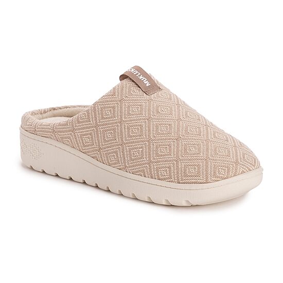 Muk Luks Womens Memory Foam Clog Slippers