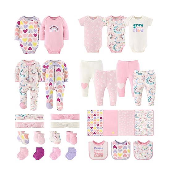 The Peanutshell 0-3m Pretty Sweet Baby Girls 30-pc. Baby Clothing Set