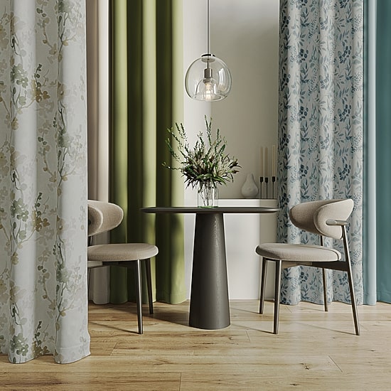Sun Zero Percy Milford Print Grommet Top Energy Saving 100% Blackout Single Curtain Panel