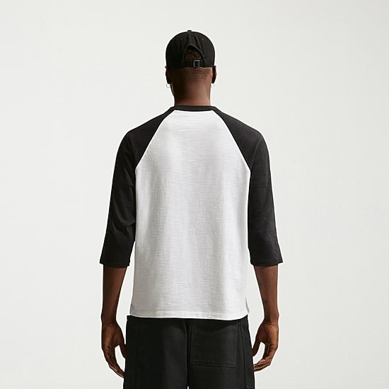 Nike Mens Crew Neck 3/4 Sleeve Active T-Shirt