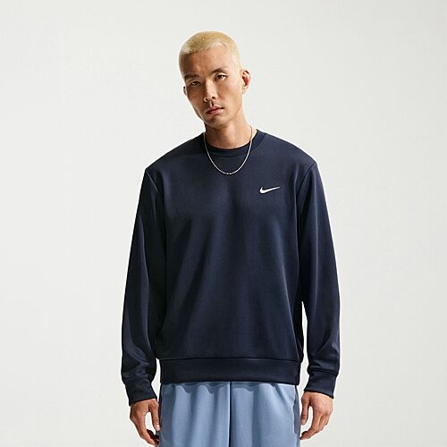 Nike Mens Crew Neck Long Sleeve Sweatshirt, Medium, Blue