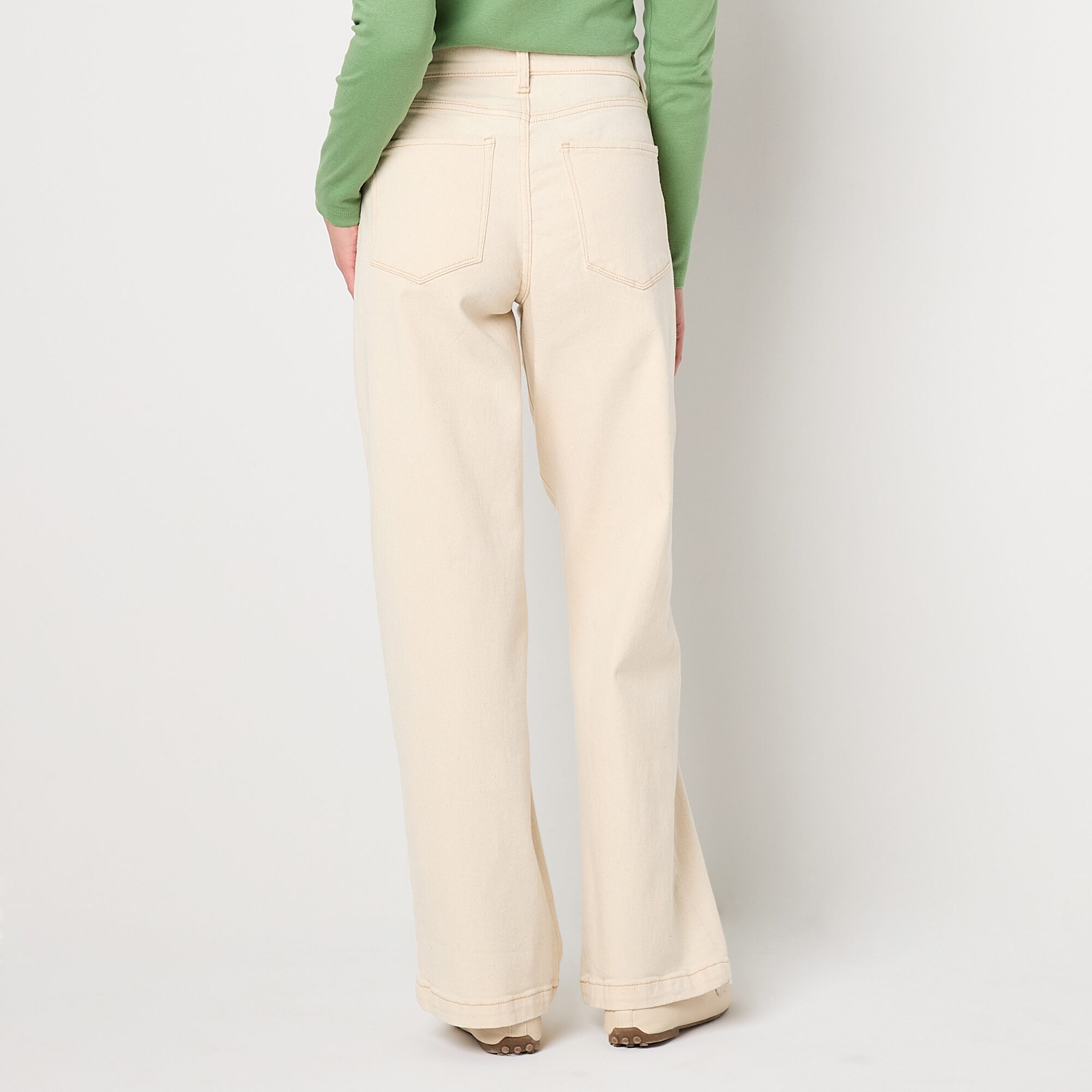 St. John's Bay Womens High Rise Wide Leg Jean