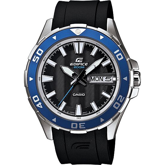 Casio® Edifice Mens Marine Black & Blue Watch EFM100-1AV