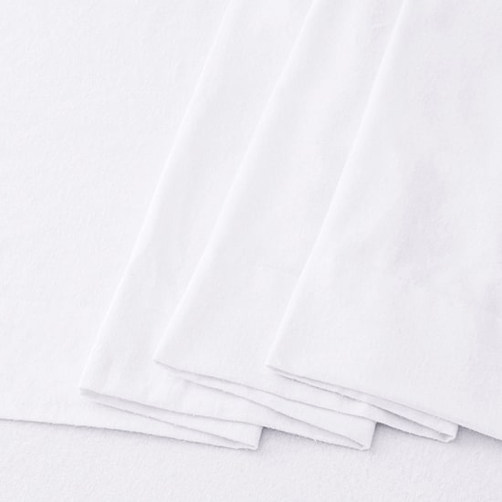 Linery Cotton Solid Flannel Wrinkle Resistant Sheet Set