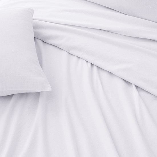 Linery Cotton Solid Flannel Wrinkle Resistant Sheet Set