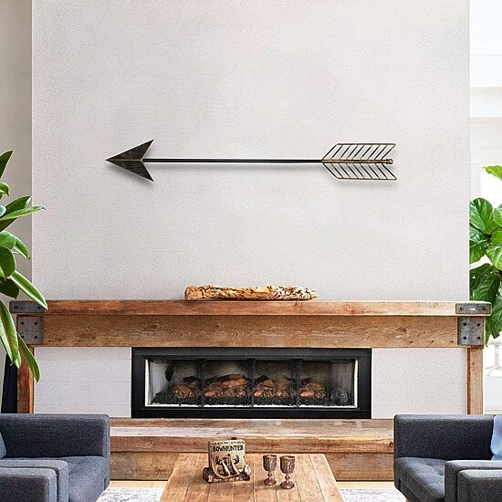 Cheungs Large Decorative Arrow With Solid Point Metal Wall Art