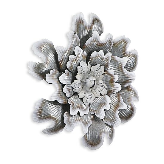 Cheungs Galvanized Flower Metal Wall Art