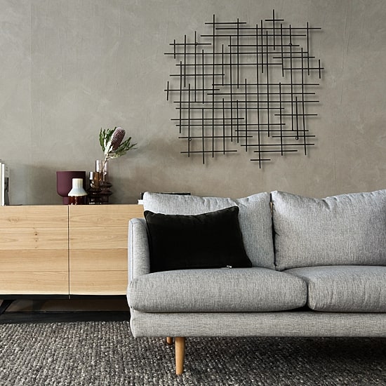 Iquara Small Abstract Metal Wall Art