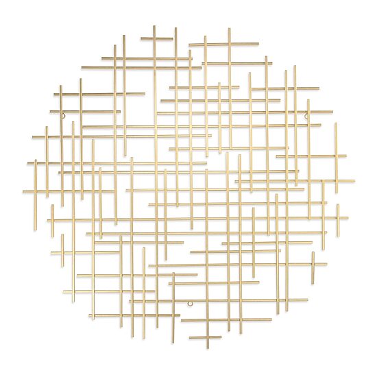 Iquara Large Round Metal Wall Art