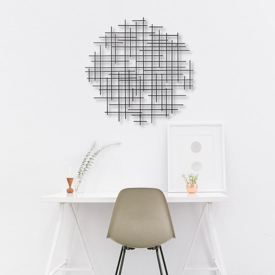 Iquara Small Round Metal Wall Art