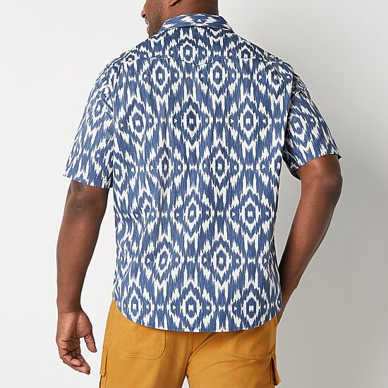 Frye and Co. Slim Fit Big and Tall Mens Short Sleeve Western Shirt
