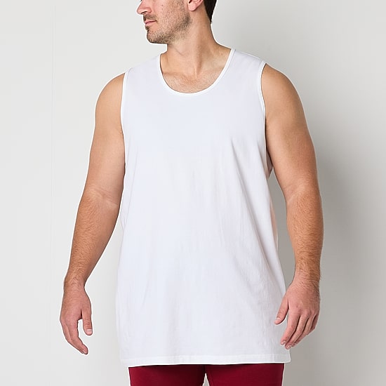 Shaquille O'Neal XLG™ Activated Cooling Mens Crew Neck Sleeveless 3 Pack Big and Tall Tank