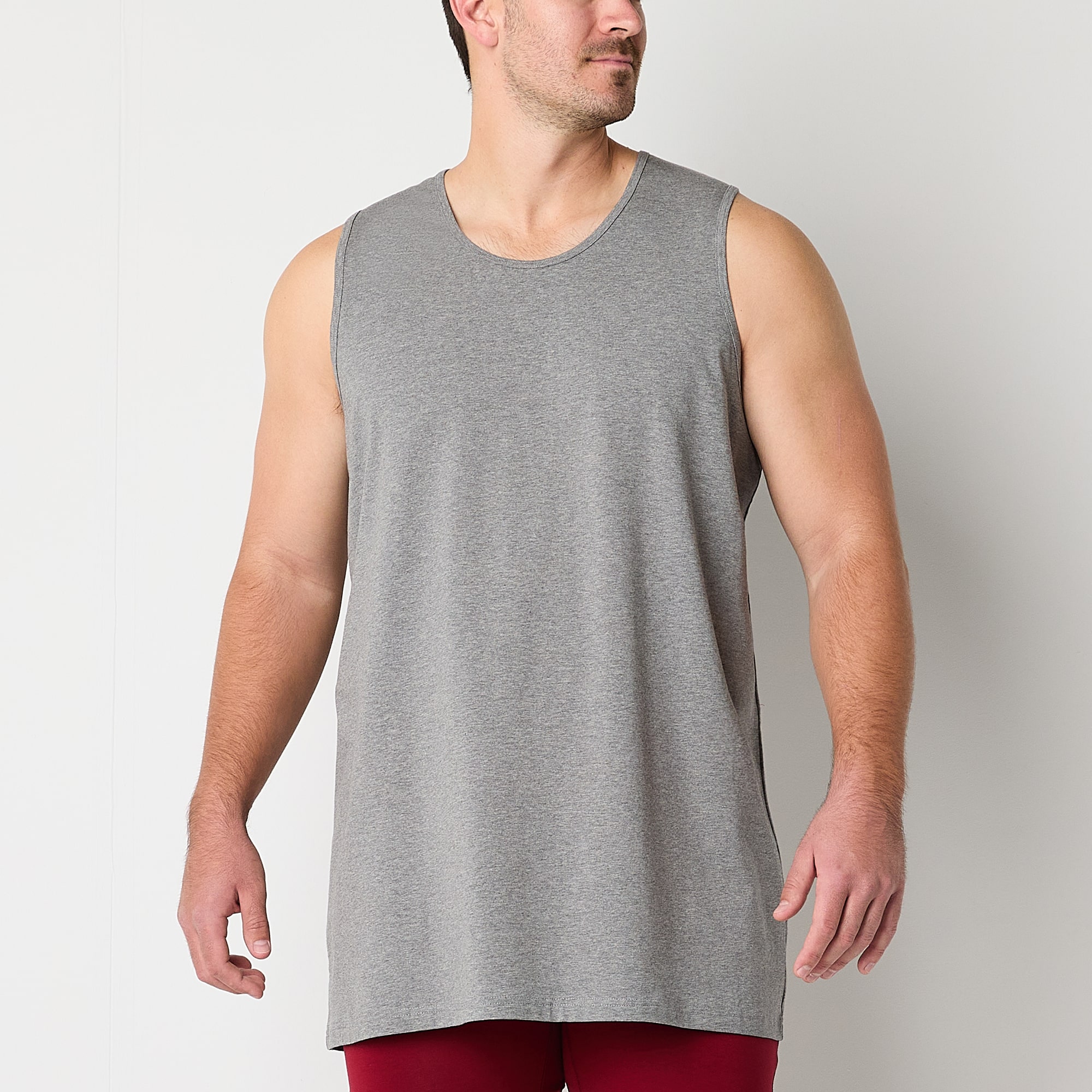 Shaquille O'Neal XLG™ Activated Cooling Mens Crew Neck Sleeveless 3 Pack Big and Tall Tank