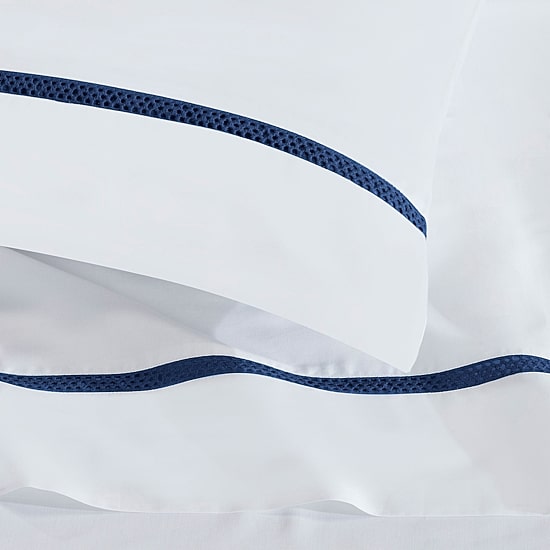 SUPERIOR® Riverton Cotton Cross Stitch Embroidery 320tc Deep Pocket Sheet Set