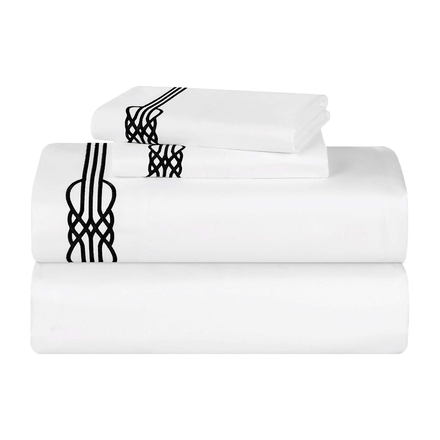 SUPERIOR® Moonlawn Cotton Elegant Embroidery 320tc Deep Pocket Sheet Set