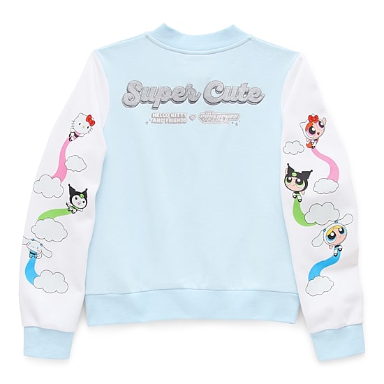 Hello Kitty® And Friends X The Powerpuff Girls™ Womens Juniors Fleece Midweight Bomber Jacket