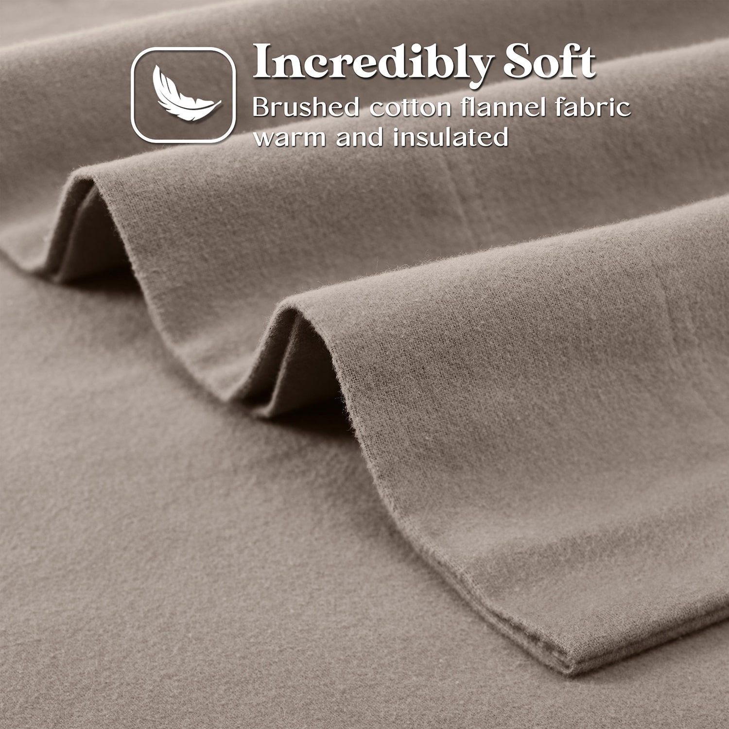 SUPERIOR® Rome Cotton Flannel Solid Warm Pillowcase