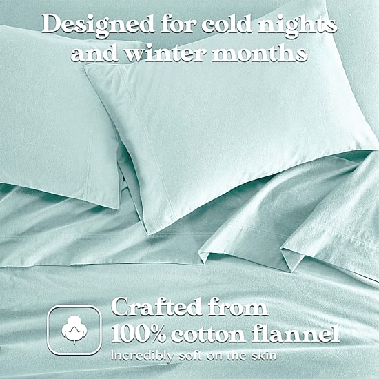 SUPERIOR® Solid Cotton Flannel Heavyweight Warm Pillowcase