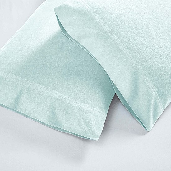 SUPERIOR® Solid Cotton Flannel Heavyweight Warm Pillowcase