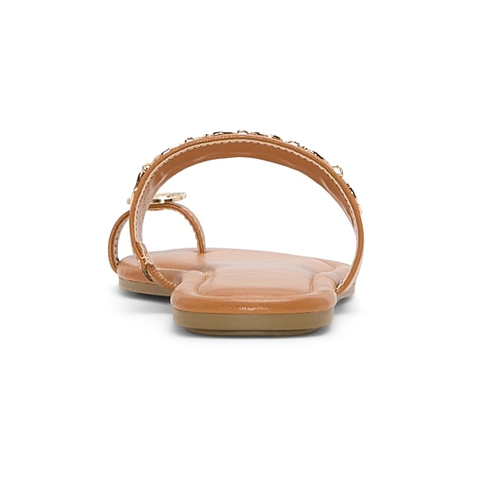 MIA girl Womens Neutrals Slide Sandals