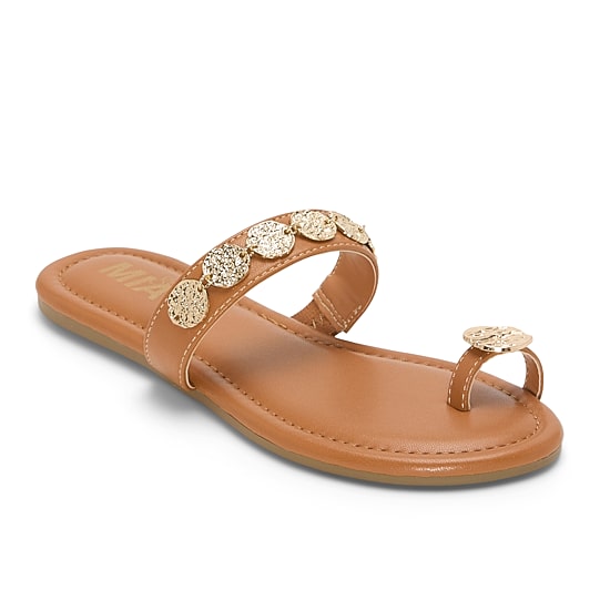 MIA girl Womens Neutrals Slide Sandals