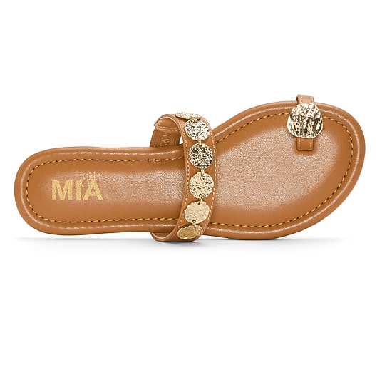 MIA girl Womens Neutrals Slide Sandals