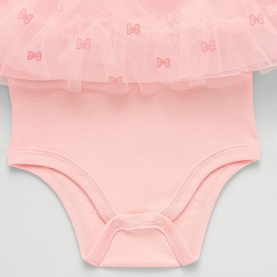 Baby Girls Short Sleeve Minnie Mouse A-Line Dress