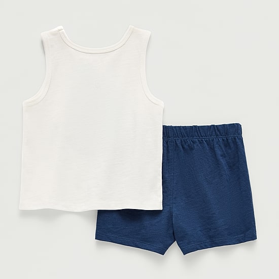 Okie Dokie Baby Boys Jersey 2-pc. Short Set