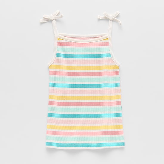 Okie Dokie Toddler & Little Girls Straight Neck Sleeveless Tank Top