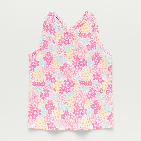 Okie Dokie Toddler & Little Girls Crew Neck Sleeveless Tank Top