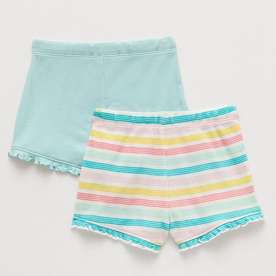 Okie Dokie Toddler & Little Girls 2 Pack Pull-On Short