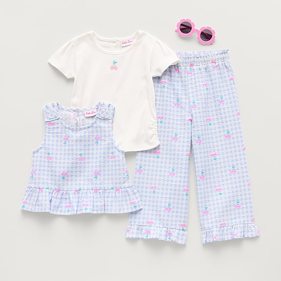Little Lass Toddler Girls 3-pc. Pant Set
