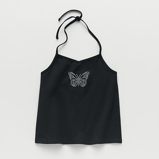 Thereabouts Little & Big Kid Girls Halter Neck Sleeveless Tank Top