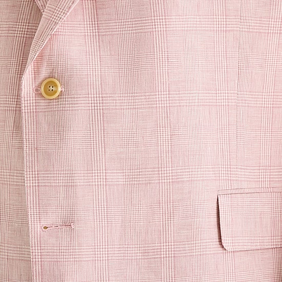 Stafford Mens Big and Tall Plaid Regular Fit Linen Sport Coat