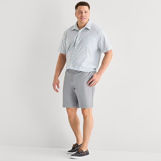 St. John's Bay Extender Waistband Performance 10" & 11" Mens Mid Rise Big and Tall Golf Short