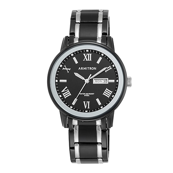 Armitron® Mens Black Bracelet Watch