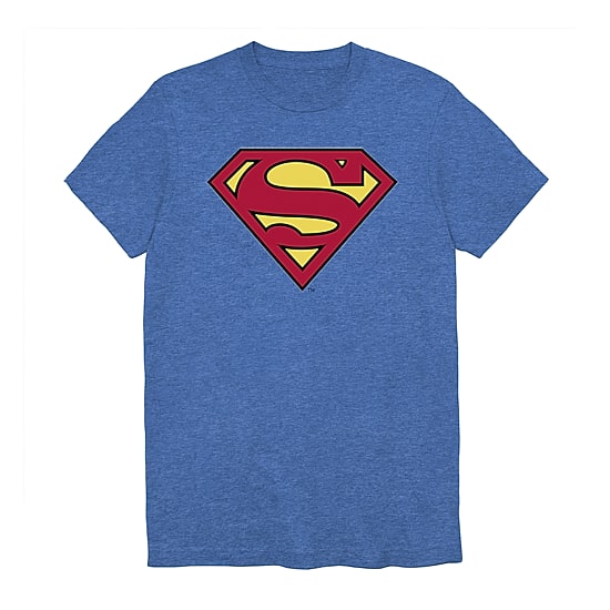 Mens Crew Neck Short Sleeve Regular Fit DC Comics Superman Graphic T-Shirt